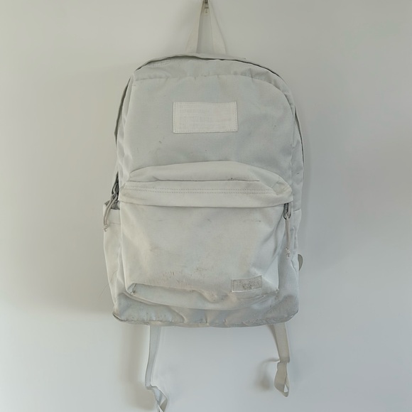 Jansport White on White Undyed Recycled Superbreak Backpack - Picture 2 of 13